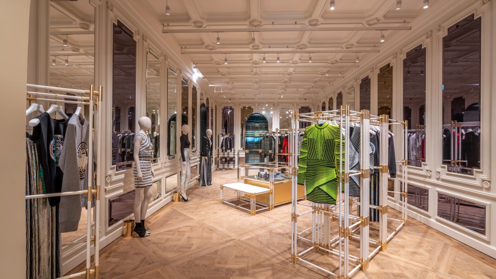 A view of the Balmain Miami flagship.