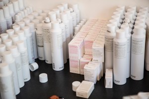 Backstage at Mara Hoffman RTW Spring 2019