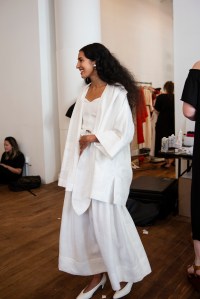Backstage at Mara Hoffman RTW Spring 2019