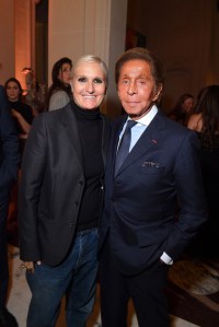 Maria Grazia Chiuri and Valentino Garavani