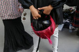 Backstage at Marques' Almeida RTW Spring 2019