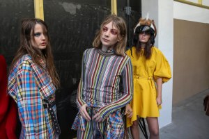Backstage at Marques' Almeida RTW Spring 2019