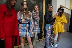 Backstage at Marques' Almeida RTW Spring 2019