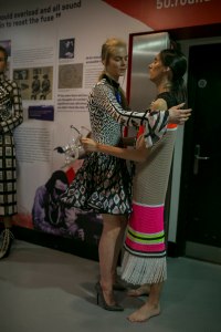 Backstage at Mary Katrantzou RTW Spring 2019