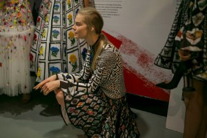 Backstage at Mary Katrantzou RTW Spring 2019