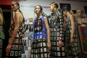 Backstage at Mary Katrantzou RTW Spring 2019