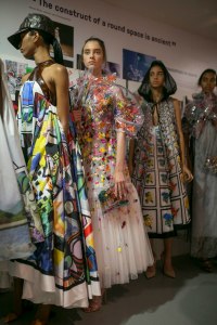 Backstage at Mary Katrantzou RTW Spring 2019