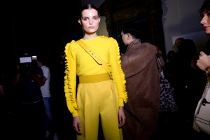 Backstage at Max Mara RTW Spring 2019