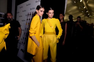 Backstage at Max Mara RTW Spring 2019