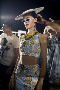 Backstage at Moschino RTW Spring 2019