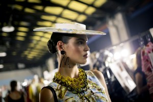 Backstage at Moschino RTW Spring 2019