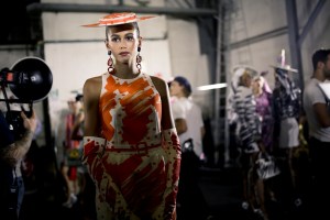 Backstage at Moschino RTW Spring 2019