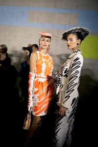 Backstage at Moschino RTW Spring 2019