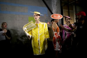 Backstage at Moschino RTW Spring 2019
