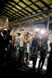 Backstage at Moschino RTW Spring 2019