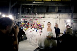 Backstage at Moschino RTW Spring 2019