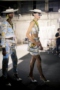 Backstage at Moschino RTW Spring 2019