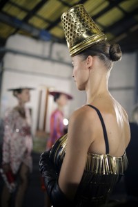 Backstage at Moschino RTW Spring 2019