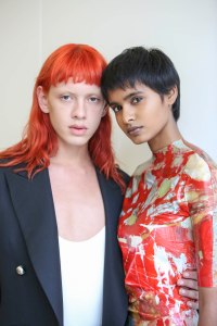 Backstage at Mugler RTW Spring 2019