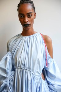 Backstage at Mugler RTW Spring 2019