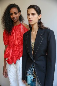 Backstage at Mugler RTW Spring 2019
