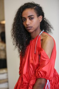 Backstage at Mugler RTW Spring 2019