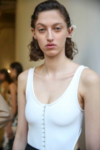 Backstage at Mugler RTW Spring 2019