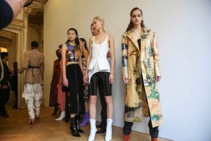 Backstage at Mugler RTW Spring 2019