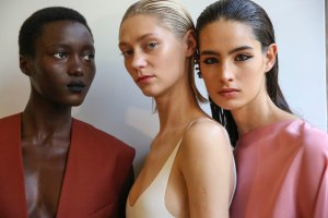 Backstage at Mugler RTW Spring 2019