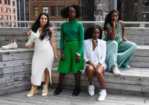 Meline Khachatourian, Undra Duncan, Kimberly Goldson, and Fe NoelNike x Lebron x Harlem Fashion Row presentation, Spring Summer 2019, New York Fashion Week, USA - 05 Sep 2018