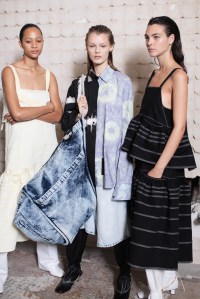 Backstage at Proenza Schouler RTW Spring 2019