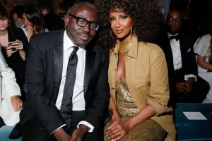 Edward Enninful and Iman