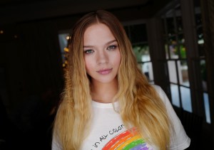 Model backstageRachel Zoe Spring 2019 presentation, Backstage, Los Angeles, USA - 04 Sep 2018