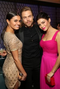 Hayley Erbert, Derek Hough and Jenna Dewan, at the Variety and Women in Film 2018 Television Nominees Celebration at Cecconi?s on September 15, 2018 in West Hollywood.Variety and Women in Film Pre-Emmy Party, Inside, Los Angeles, USA - 15 Sep 2018