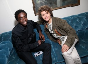 Caleb McLaughlin and Gaten Matarazzo, at the Variety and Women in Film 2018 Television Nominees Celebration at Cecconi?s on September 15, 2018 in West HollywoodVariety and Women in Film Pre-Emmy Party, Inside, Los Angeles, USA - 15 Sep 2018