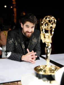 Darren Criss poses with the award for outstanding lead actor in a limited series, movie or dramatic special for "The Assassination of Gianni Versace: American Crime Story" at the Governors Ball Winners Circle at the 70th Primetime Emmy Awards, at the Microsoft Theater in Los Angeles70th Primetime Emmy Awards - Governors Ball Winners Circle, Los Angeles, USA - 17 Sep 2018