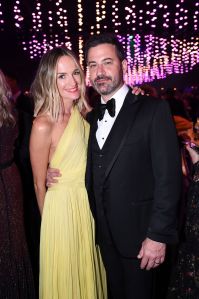 Molly McNearney, Jimmy Kimmel. Molly McNearney, left, and Jimmy Kimmel attend the Governors Ball for the 70th Primetime Emmy Awards, at the Microsoft Theater in Los Angeles70th Primetime Emmy Awards - Governors Ball, Los Angeles, USA - 17 Sep 2018