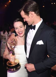 Claire Foy, Matt Smith. Claire Foy, winner of the award for outstanding lead actress in a drama series for "The Crown" left, and Matt Smith attend the Governors Ball for the 70th Primetime Emmy Awards, at the Microsoft Theater in Los Angeles70th Primetime Emmy Awards - Governors Ball, Los Angeles, USA - 17 Sep 2018