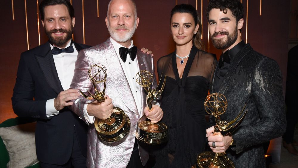 Edgar Ramirez, Ryan Murphy, Penelope Cruz, Darren Criss70th Primetime Emmy Awards, Fox Party Inside, Los Angeles, USA - 17 Sep 2018