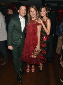 Rami Malek, Deborah Dugan and Allison Williams