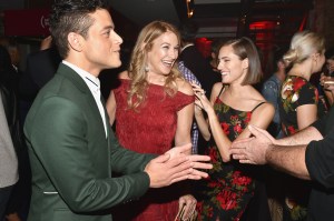 Rami Malek, Deborah Dugan and Allison Williams