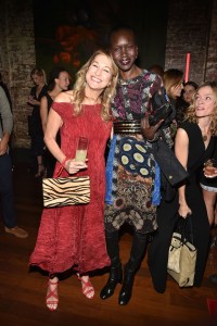 Deborah Dugan and Alek Wek