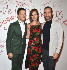 Rami Malek, Allison Williams and Javier Muñoz.