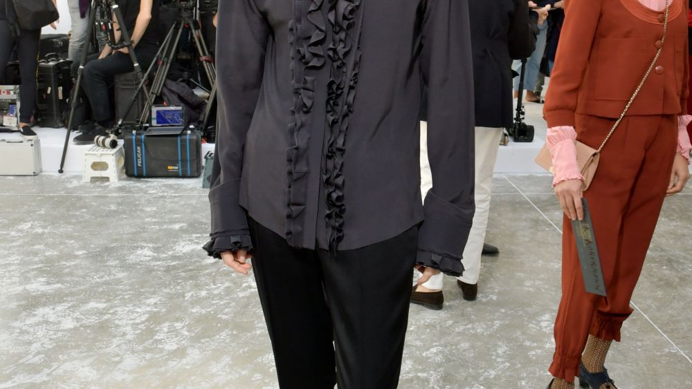 Tilda Swinton in the front rowHaider Ackermann show, Front Row, Spring Summer 2019, Paris Fashion Week, France - 29 Sep 2018