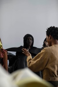 Backstage at Rick Owens RTW Spring 2019