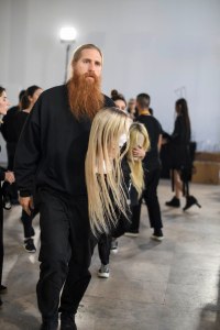 Backstage at Rick Owens RTW Spring 2019
