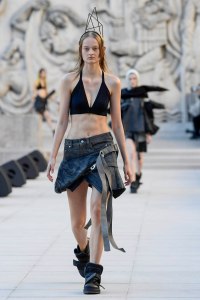 Model on the catwalk