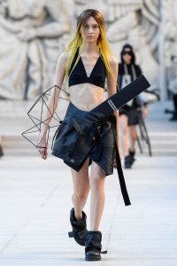 Model on the catwalk