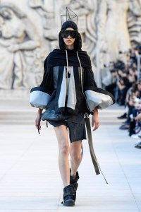 Model on the catwalk
