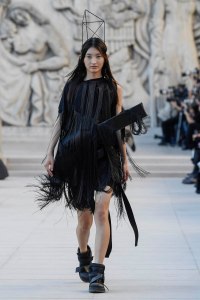 Model on the catwalk